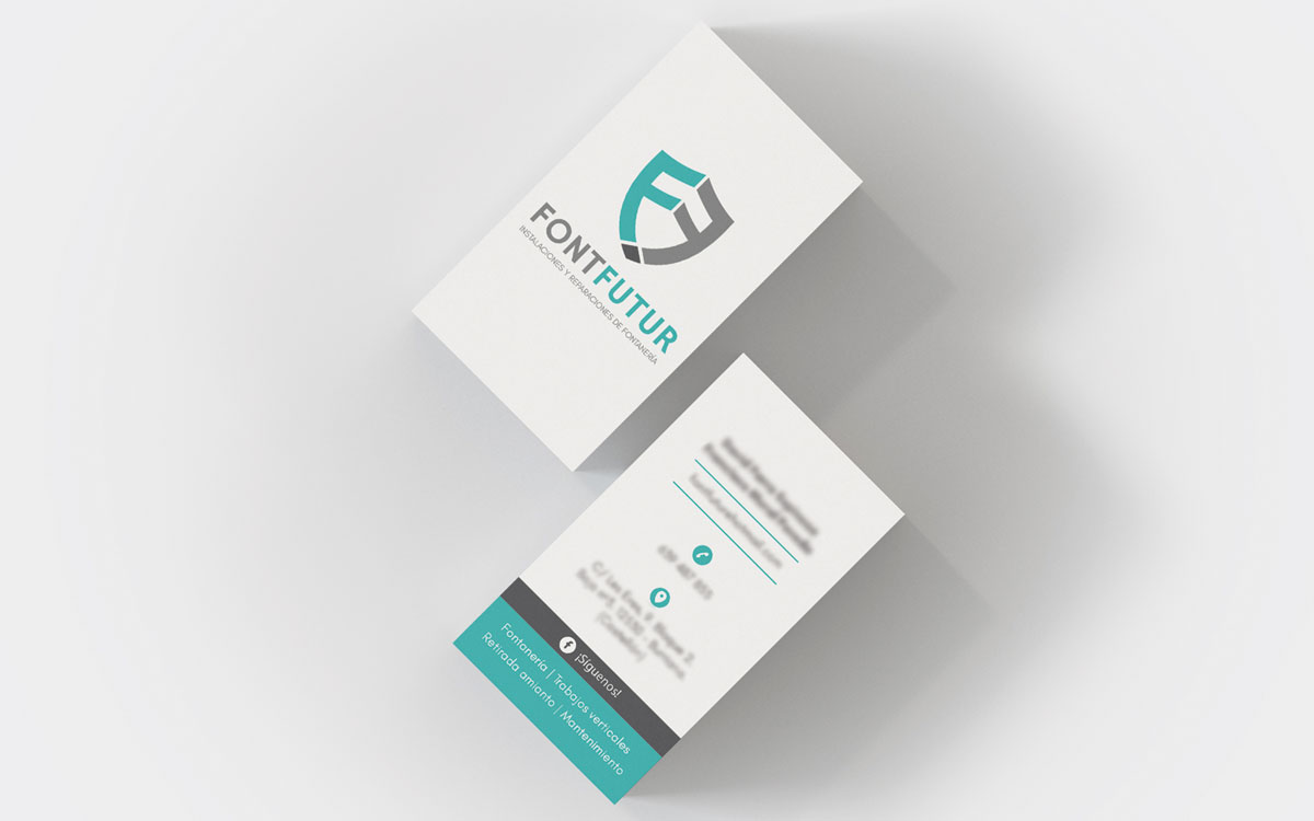 diseño e tarjetas de visita para fontaneros